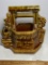 Vintage McCoy Pottery Wishing Well with Original Chain & Handle Signed on Bottom