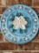 Floral Ceramic Round Wall Plaque