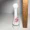 Nice Milk Glass Hand Painted Floral Bud Vase Signed by Artist on Bottom