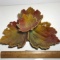 Nice Ceramic Fall Quadruple Leaf Dish