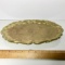 Heavy Footed Vintage Solid Brass Platter