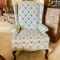 Vintage Wingback Chair by Masterfield with Queen Anne Leg’s