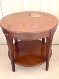 Vintage 2-Tier Wooden Side Table
