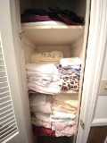 Linen Closet Full of Sheets, Blankets & More
