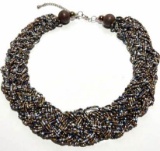 Braided & Beaded Necklace