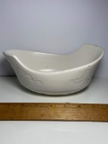 Vintage White Hull Pottery Planter /Dish Signed on Bottom