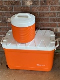 Pair of Orange Coolers