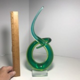 Vintage Murano Glass Statue with Original Clear Label