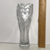 Pretty Crystal Embossed Heart Vase