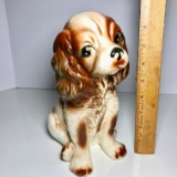 Adorable Ceramic 9” Dog Figurine
