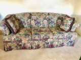 Nice Broyhill Floral Sofa with Pillows