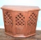 Nice Wooden Hall Cabinet with Lattice Front