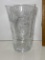 Pretty Etched Crystal Vase with Beautiful Pattern