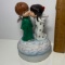 1975 Gorham Porcelain Boy & Girl Music Box