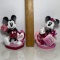 Pair of Mickey & Minnie Mouse Figurines with Original Tags