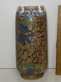 Tall Vintage Royal Nippon Vase with Ornate Design Signed on Bottom