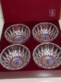 Set of 4 Gorham Crystal 4” Bowls in Box Marked Gorham