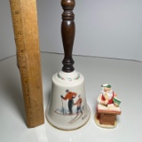 1981 Norman Rockwell Bell & Figurine