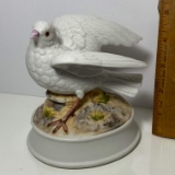 Porcelain Gorham White Dove Music Box