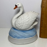 Porcelain Gorham Swan Music Box
