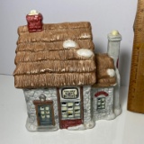 Porcelain “Mallory & Son Butcher Village Light-up with Cord & Bulb