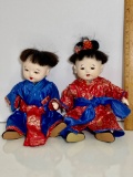 Pair of Oriental China Dolls