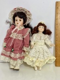 Pair of Small Porcelain Dolls
