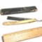 Antique Ornate Straight Razor in Bismarck Razor Works Box