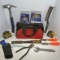 Canvas Tool Bag with Kobalt Hammer, New Kobalt Wire Wheel Brushes, Measuring Tapes & MORE