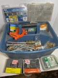 Large Lot of Misc Hardware in Tool Caddy