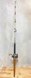 6 ft Deep Sea Fishing Pole with Penn Senator 114H Reel