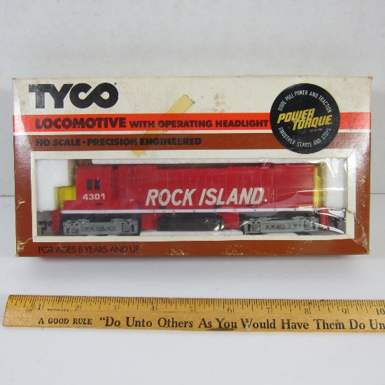 Rock Island 4301 Alco 430 Diesel Locomotive Train by TYCO Detailed HO Scale Power Torque Drive