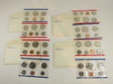 4 1981 Uncirculated Philadelphia & Denver Coin Sets United States Mint