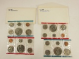 2 1977 Uncirculated Philadelphia & Denver Coin Sets United States Mint