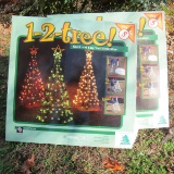 2 Christmas Instant Outdoor Trees