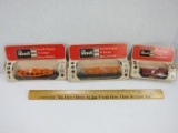 3 Erie Depressed Center Flat Cars & Baltimore & Ohio Caboose N Scale by REVELL RAPIDO