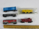 6  N Scale Cars Great Northern Wabash New York Central Pacemaker Ford FRDX Baltimore & Ohio Caboose
