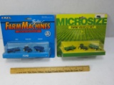 John Deere & Ford Micro Replica Farm Machines in Box Die Cast Metal by ERTL