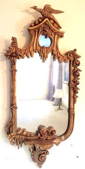 Vintage Ornate Gold Mirror