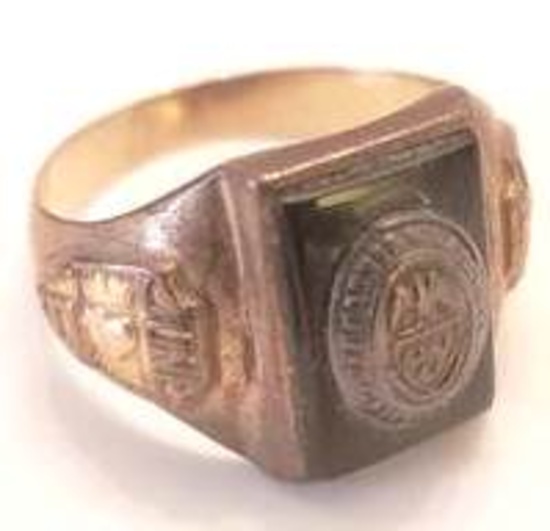 Vintage 1930s Class Ring 10k Gold