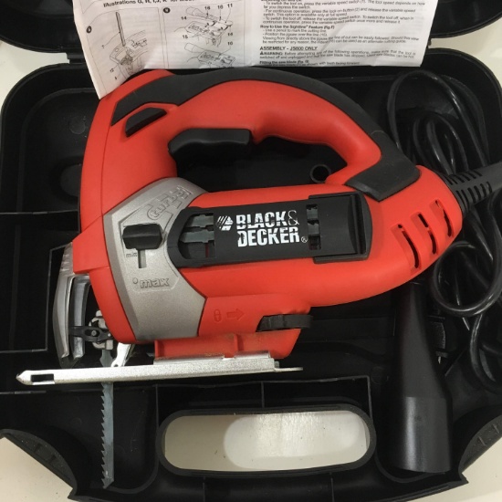 Black and Decker Jig Saw in Case