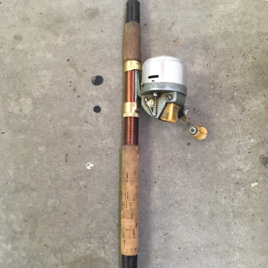 Vintage Garcia Rod with Norseman Reel.