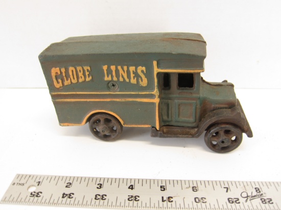 Cast Iron Toy Globe Lines Delivery Truck