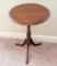 Vintage Round Wood Tea Table
