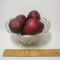 Vintage Cut Glass Bowl of Faux Fruit
