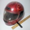 Red Flame Motorcycle Helmet