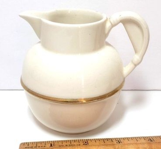 Vintage Crown Ducal Golden Guernsey Creamer Pitcher Made in England