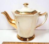 Vintage Devon 22kt Gold Trim Teapot