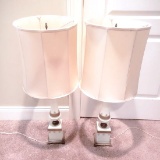 Vintage Porcelain Lamps Set of 2 – Working