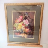 Vintage Floral Framed Art